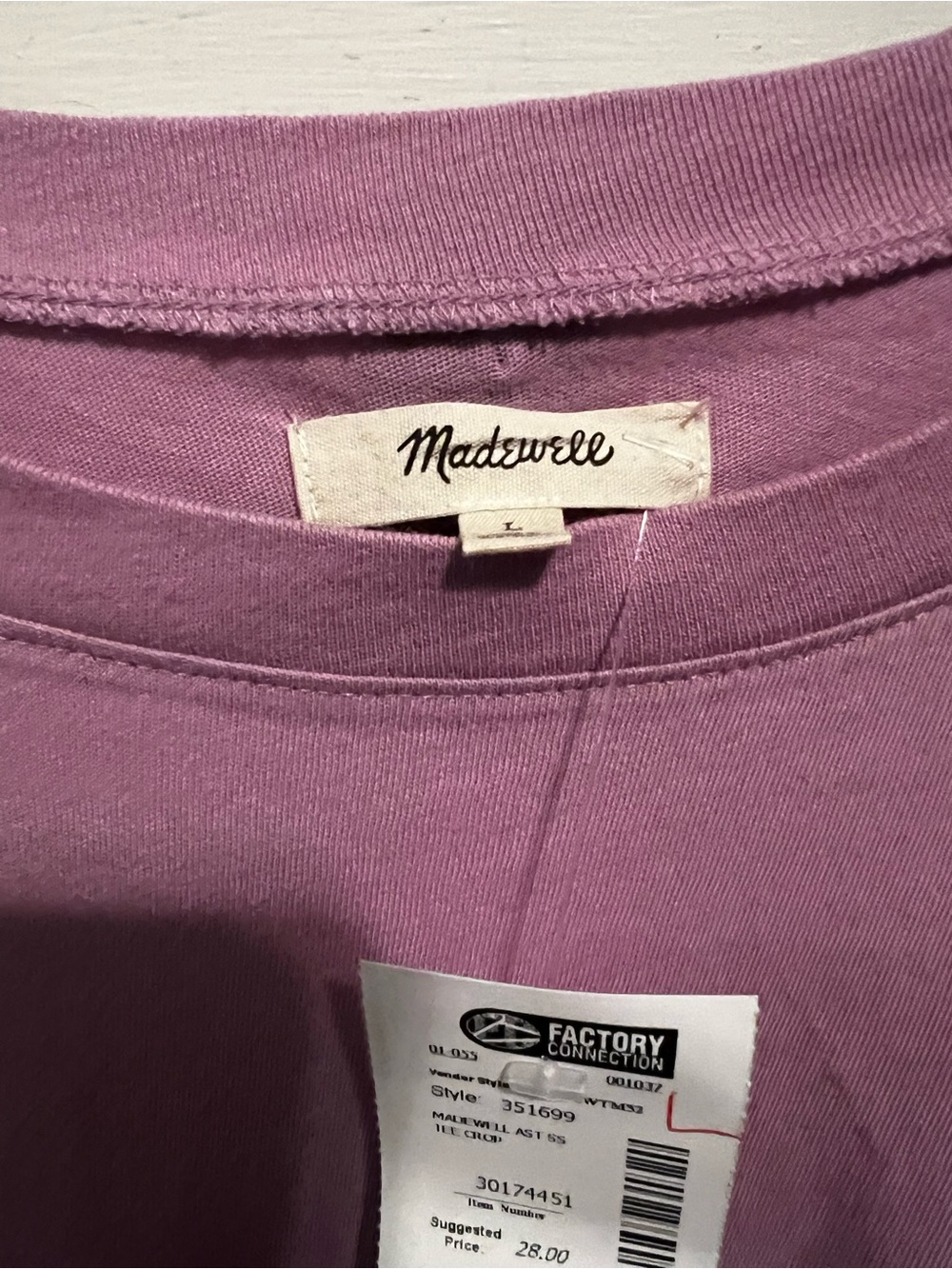 Madewell Boxy Crop Tee - Picture 2 of 3